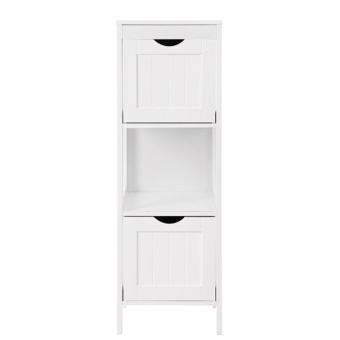 Szafka półka łazienkowa biała 89 cm LOFT Wykonany solidnej płyty MDF, praktyczna i wytrzymała szafka łazienkowa w kolorze białym