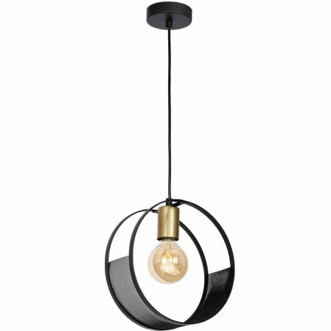 Żyrandol wiszący Siner industrialna LOFT Wykonany z metalu i drewna, stylowy i industrialny plafon do zawieszenia w stylu indust