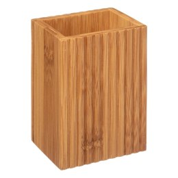 Bambusowy kubek łazienkowy Terre Wykonany z drewna bambusowego, stylowy i minimalistyczny, pojemnik na szczoteczki i kosmetyki