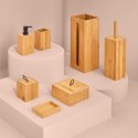 Bambusowy kubek łazienkowy Terre Wykonany z drewna bambusowego, stylowy i minimalistyczny, pojemnik na szczoteczki i kosmetyki
