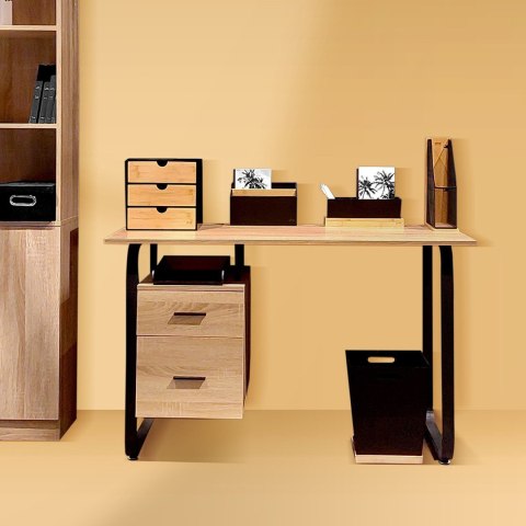 Kosz na śmieci BavaWykonany z MDF i bambusa, kolor czarny, funkcjonalny i stylowy dodatek do wnętrz