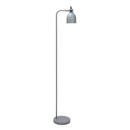 Lampa podłogowa szara Loft 129 cm Lampa podłoga w kolorze szarym o wysokości 129 cm, wykonana z metalu