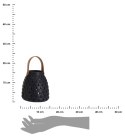 Lampion ceramiczny ażurowy czarny 15 cm Lampion w czarnym odcieniu, ceramiczny, z rączką do powieszenia, stanowiący wyjatkową de
