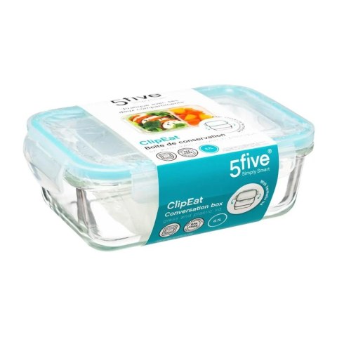 Szklany pojemnik na żywność ClipEat 0,7l Wykonany ze szkła hartowanego, odpowiedni do stosowania w mikrofalówce, piekarniku i pr