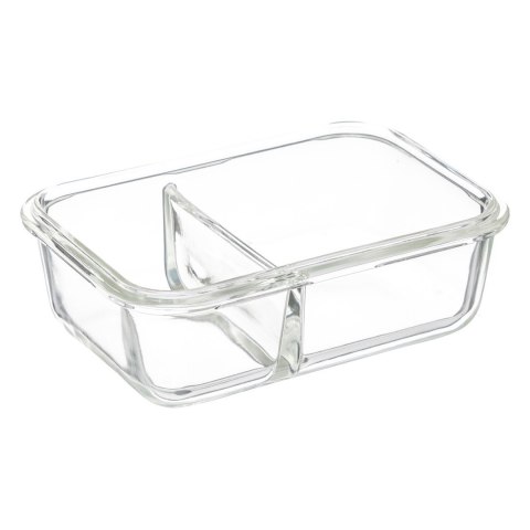 Szklany pojemnik na żywność ClipEat1,1l Wykonany ze szkła hartowanego, odpowiedni do stosowania w mikrofalówce, piekarniku i prz