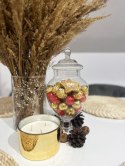 Szklany słoik na słodycze Candy Wykonany z wysokiej jakości grubego szkła, wyposażony w pokrywkę, idealny do przechowywania cias