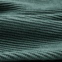 Koc AMBER 150x200 cm turkusowy Bardzo miękki w dotyku koc ze strukturalnym wzorem 3D z włókien bawełniano-akrylowych