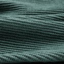 Koc AMBER 180x220 cm turkusowy Bardzo miękki w dotyku koc ze strukturalnym wzorem 3D z włókien bawełniano-akrylowych