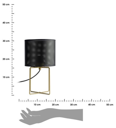 Lampka nocna stołowa 31 cm LOFT 1xE27 Wykonana z metalu stylowa i nowoczesna lampka nocna w stylu industrialnym oraz LOFT
