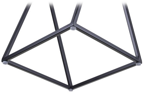 Kwietnik stojący nowoczesny czarny 100cm Wykonany z metalu, prosty i stylowy stojak na kwiatki w kolorze czarnym