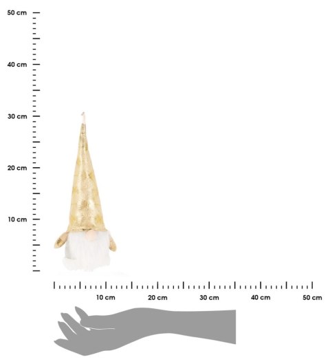 Gnom skrzat świąteczny Led 32 cm wzór 2