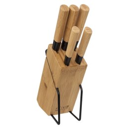 Komplet noży na stojaku Bamboo
