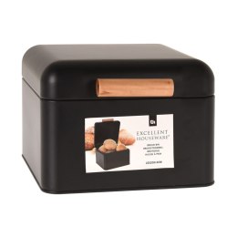 Chlebak na pieczywo metalowy czarny