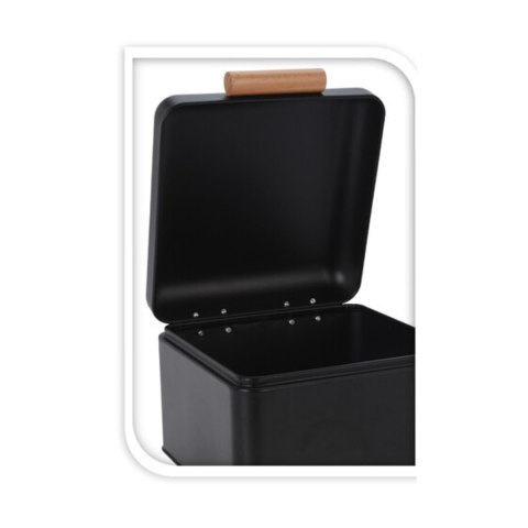 Chlebak na pieczywo metalowy czarny