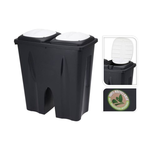 Kosz na śmieci do segregacji 2x25L