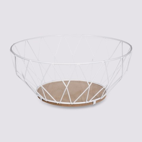 Metalowy kosz na owoce Diamond White