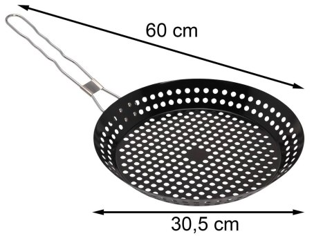 Patelnia grillowa ze składną rączką 30,5 cm
