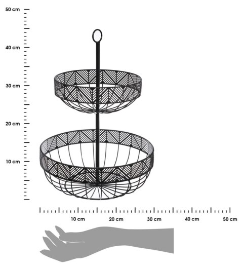 Patera dwupoziomowa na owoce Frieze