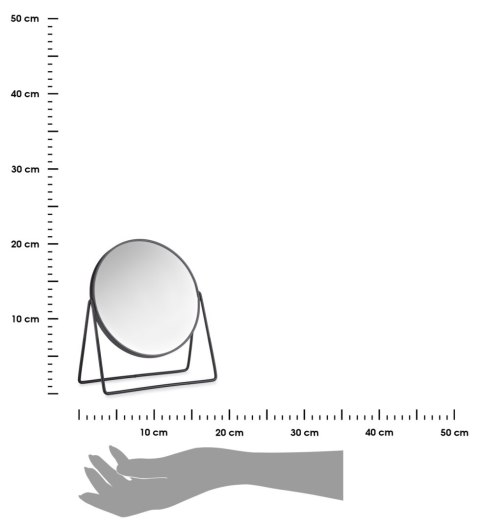 Składane lusterko kosmetyczne czarne