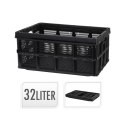 Skrzynka składana czarna 32L