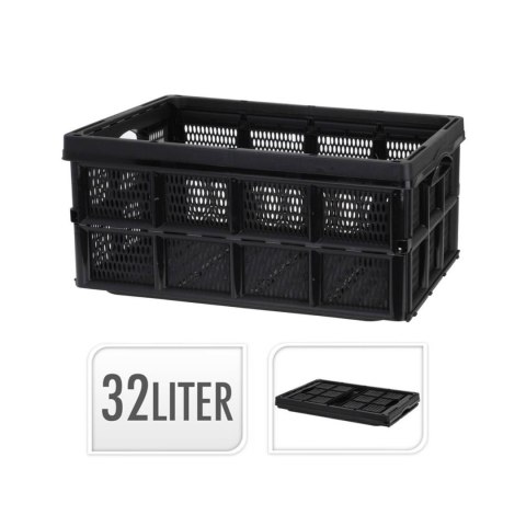 Skrzynka składana czarna 32L