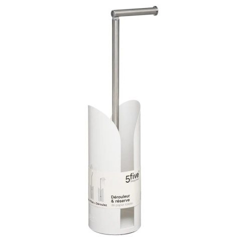 Stojak na papier toaletowy Flex biały