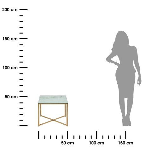 Stolik Falchetto Gold Marble 50x50 cm