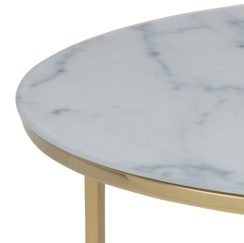 Stolik Falchetto Gold Marble 80 cm
