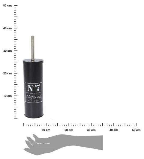 Szczotka do wc stalowa czarna