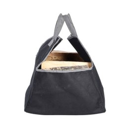 Torba na drewno kominkowe czarna