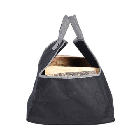 Torba na drewno kominkowe czarna