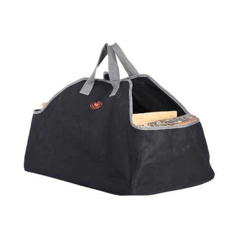 Torba na drewno kominkowe czarna