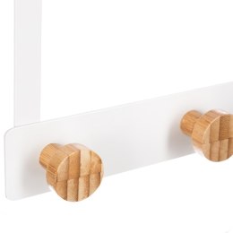 Wieszak na drzwi Bamboo White 5 haczyków