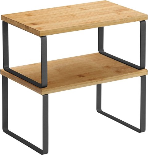 Komplet dwóch półek kuchennych czarny