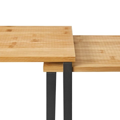 Komplet dwóch półek kuchennych czarny