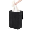 Kosz bambusowy czarny stojący 40cm