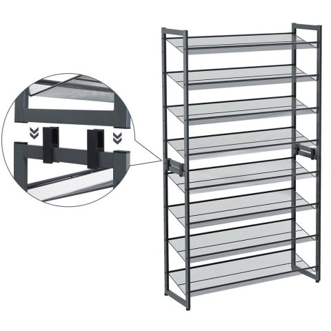 Modułowa szafka na buty szara 163,5 cm