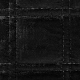 Narzuta KRISTIN/2 220x240 cm czarna Narzuta z welwetu podwójnie przeszywana w geometryczny wzór
