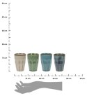 Komplet kolorowych kubków 4 szt 330ml