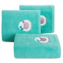 Ręcznik BABY31 50x90 cm miętowy Mięciutki i bardzo delikatny dziecięcy ręcznik kąpielowy z chłonnej tkaniny frotte z naturalnej 