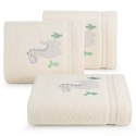 Ręcznik BABY40 50x90 cm kremowy Mięciutki i bardzo delikatny dziecięcy ręcznik kąpielowy z chłonnej tkaniny frotte z naturalnej 