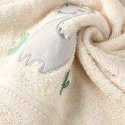 Ręcznik BABY40 50x90 cm kremowy Mięciutki i bardzo delikatny dziecięcy ręcznik kąpielowy z chłonnej tkaniny frotte z naturalnej 