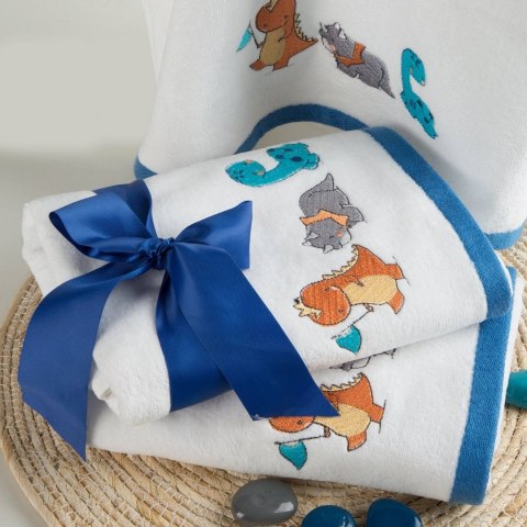 Ręcznik BABY42 50x90 cm biały Mięciutki i bardzo delikatny dziecięcy ręcznik kąpielowy z chłonnej tkaniny frotte z naturalnej 