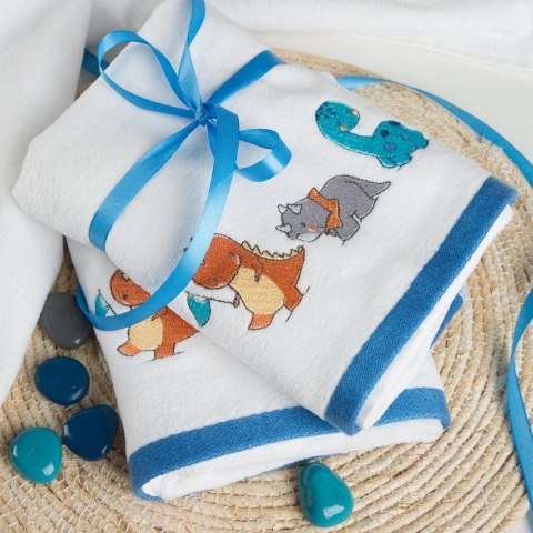 Ręcznik BABY42 50x90 cm biały Mięciutki i bardzo delikatny dziecięcy ręcznik kąpielowy z chłonnej tkaniny frotte z naturalnej 