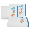 Ręcznik BABY42 50x90 cm biały Mięciutki i bardzo delikatny dziecięcy ręcznik kąpielowy z chłonnej tkaniny frotte z naturalnej 