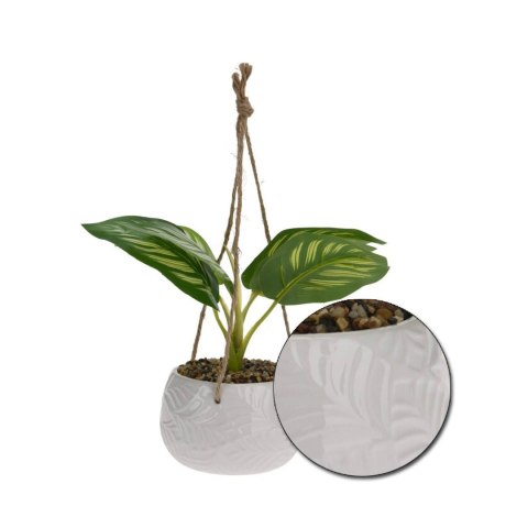 Roślina sztuczna w donicy wisząca wzór 1