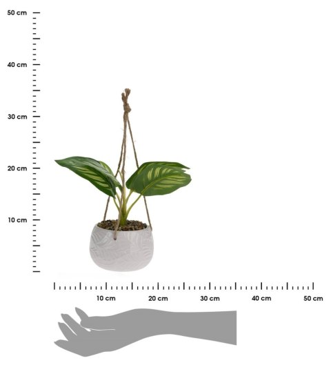 Roślina sztuczna w donicy wisząca wzór 1
