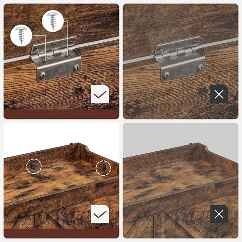 Skrzynia do przechowywania rustykalna