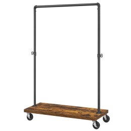 Wieszak na ubrania industrialny z kółkami