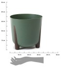 Donica Moss ECO wood zielona 34xh32 cm